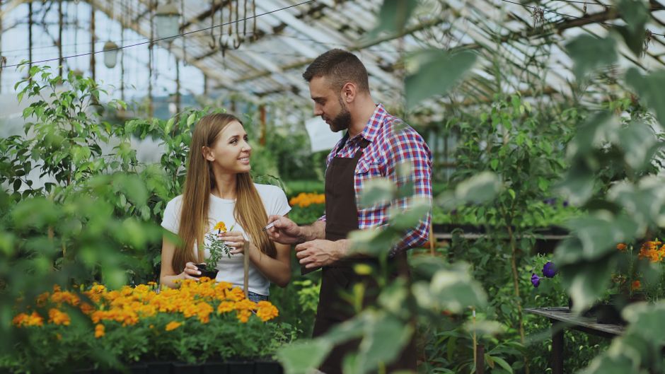 A modern, professional photo of a multi-ethnic group of people tending to plants in a vibrant urban community garden, symbolizing growth and resilience.